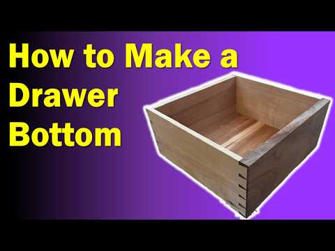 How to Make a Traditional Drawer Bottom | Rob Cosman
