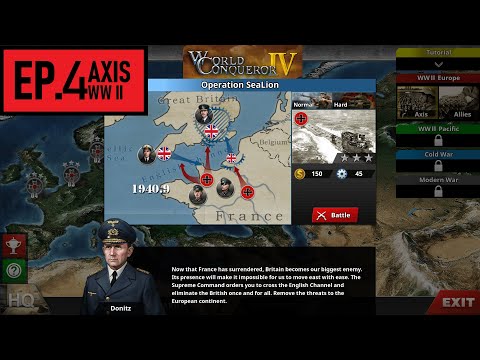 World Conqueror IV – Operation Sea Lion – (No Upgrades No  Generals) Axis #4