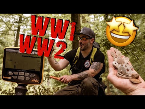 Skandalöser Nazi-Fund und andere krasse WW1/2 Funde beim Sondeln mit dem Garrett Apex Metalldetektor