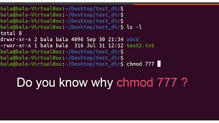 Useful command - $chmod 777. How many of you know this?