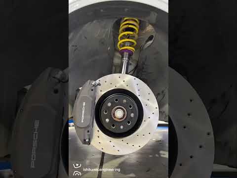 NEUSPEED 345mm Brake Rotor+Porsche Macan 4Pot Conversion Kit& iSWEEP IS1500×AUDI A3 8V 1 4T #Shorts