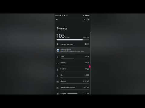 How to check storage in Moto g60