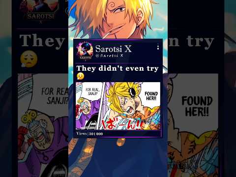 Sanji vs Toei Animation #sanji #toeianimation #onepiece