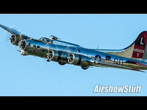 B-17 Flying Fortress Flybys - No Music!