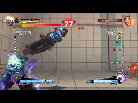 Youhei-_- [Oni] Vs spDeeJay [Dee Jay] SSF4 AE Japanese Online Ranked Matches - PSN