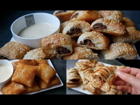 3 traditional DUTCH SNACKS using PUFF PASTRY