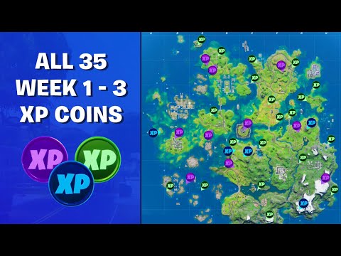 All 35 Week 1 to Week 3 XP Coin Locations in Fortnite Chapter 2 Season 3