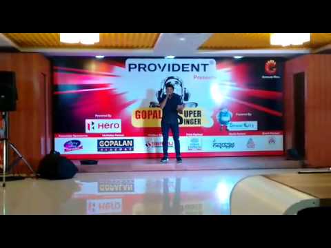 My performance for gopalan super singer season 3 in bangalore, 2nd round 