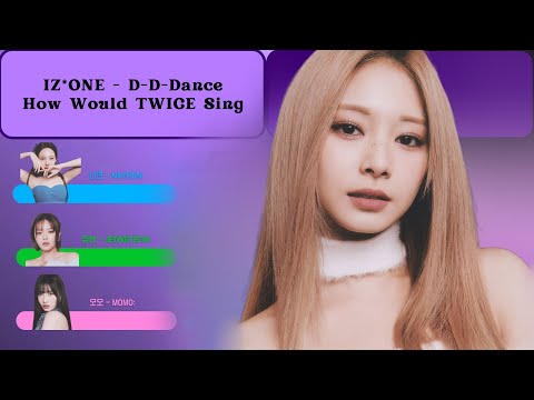 [AI Cover] How Would TWICE sing "D-D-Dance" by IZ*ONE