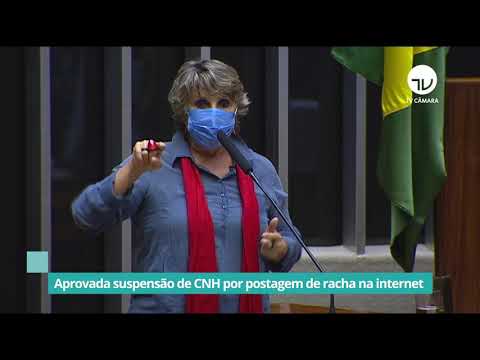 Aprovada suspensão de CNH por postagem de racha na internet - 28/09/21