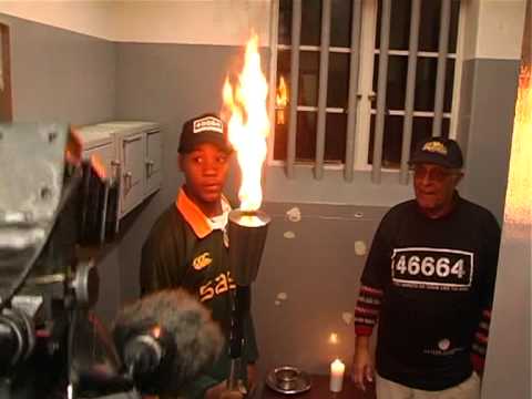 Inside Nelson Mandela's prison cell on Robben Island - 18July 2005