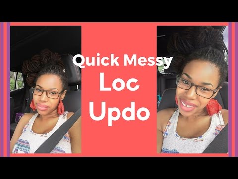 Messy Loc Updo Video