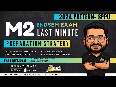 2024 Pattern M2 Endsem 2026 Last Minute Preparation Strategy | Aalsi Engineer | Rounak Sir | #SPPU