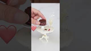 【粘土】さくらんぼケーキ🍒【ミニチュアスイーツ】#shorts #clayart #miniature #clay #stopmotion