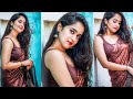 DeepthiSunaina Sizzling Hot And Gorgeous In Brown Color Saree Exclusive Video Deepthi Cute Dance