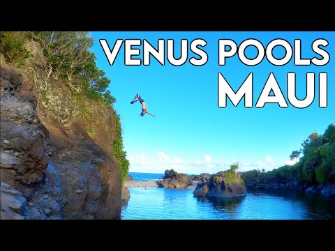Waioka Pond (Venus Pools) | Cliff Jumping | Road to Hana | Maui HAWAII