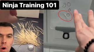 How To Powerfully Flick A ToothPick  (Ninja method) 🥷