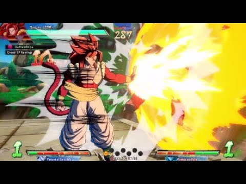 [DBFZ] ssj4 gogeta 5s glare link in ranked full match