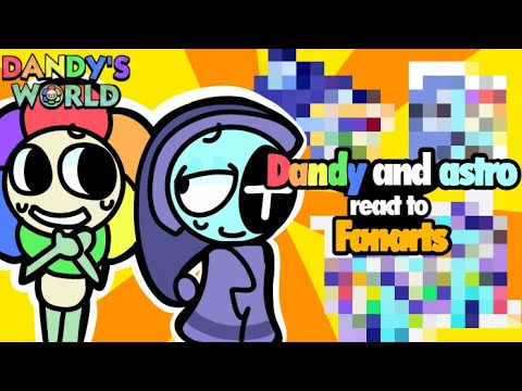 DANDY AND ASTRO REACT TO MOONFLOWER ARTS! ( part 1 )- dandys world meme