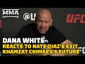 Dana White Reacts to Nate Diaz's Exit, Khamzat Chimaev's Future, More | UFC 279 | MMA Fighting