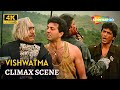 Vishwatma 1992 CLIMAX SCENE 4K Naseeruddin Shah Sunny Deol Chunky Pandey Amrish Puri