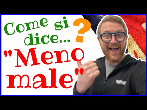 🧐🇬🇧Come si dice 'Meno Male' in inglese?