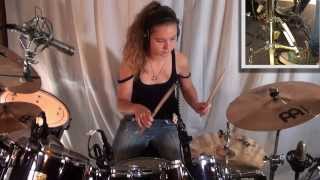 Dream Theater - Metropolis Pt.1: drum cover by 14 year old girl