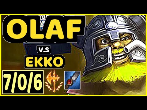 ERASUS (OLAF) vs EKKO - 7/0/6 KDA JUNGLE GAMEPLAY - BR Ranked GRANDMASTER