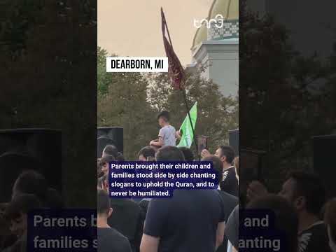 ⁣Muslim in Dearborn, MI condemn Quran burning #sweden #quran #quranburninginsweden