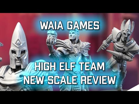 High Elf Team (New Scale) Unbox & Review  | Waia Games (Bonehead Podcast)