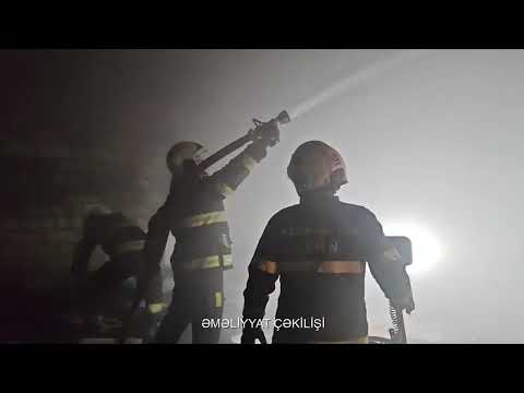 Xırdalan şəhərində yanğın baş verməsi