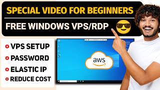 Special Video For Beginners Aws VPS Setup, Attach Elastic IP, Password Change, Reduce Cost's | SRG
