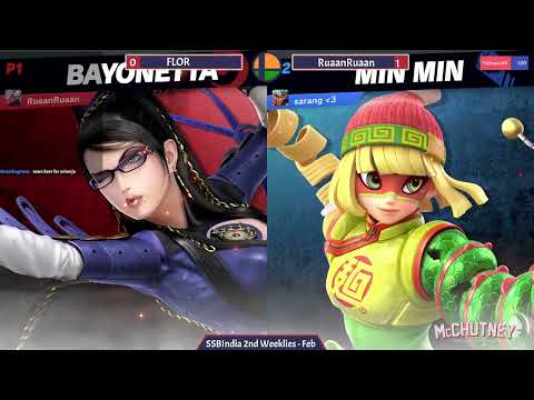 RuaanRuaan (Bayonetta) vs FLOR (Min Min) - SSB India February '22