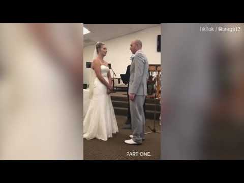 Outrageous moment a mother-in-law interrupts the bride's personalized vows to claim that her son has