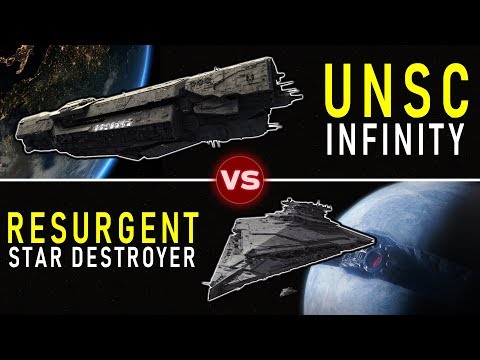 UNSC Infinity vs. Resurgent Star Destroyer -- Who Would Win? |  (Rematch) | Halo vs Star Wars