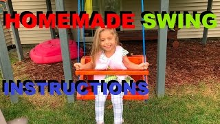 How To Make A Homemade Swing For Kids