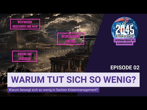 2045 by Design or Disaster? Live Podcast zur Klimakatastrophe - #02 Wieso tut sich so wenig?