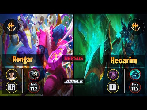 Haru RENGAR (Jungle) [Conqueror] VS HECARIM - Master KR Patch 11.2