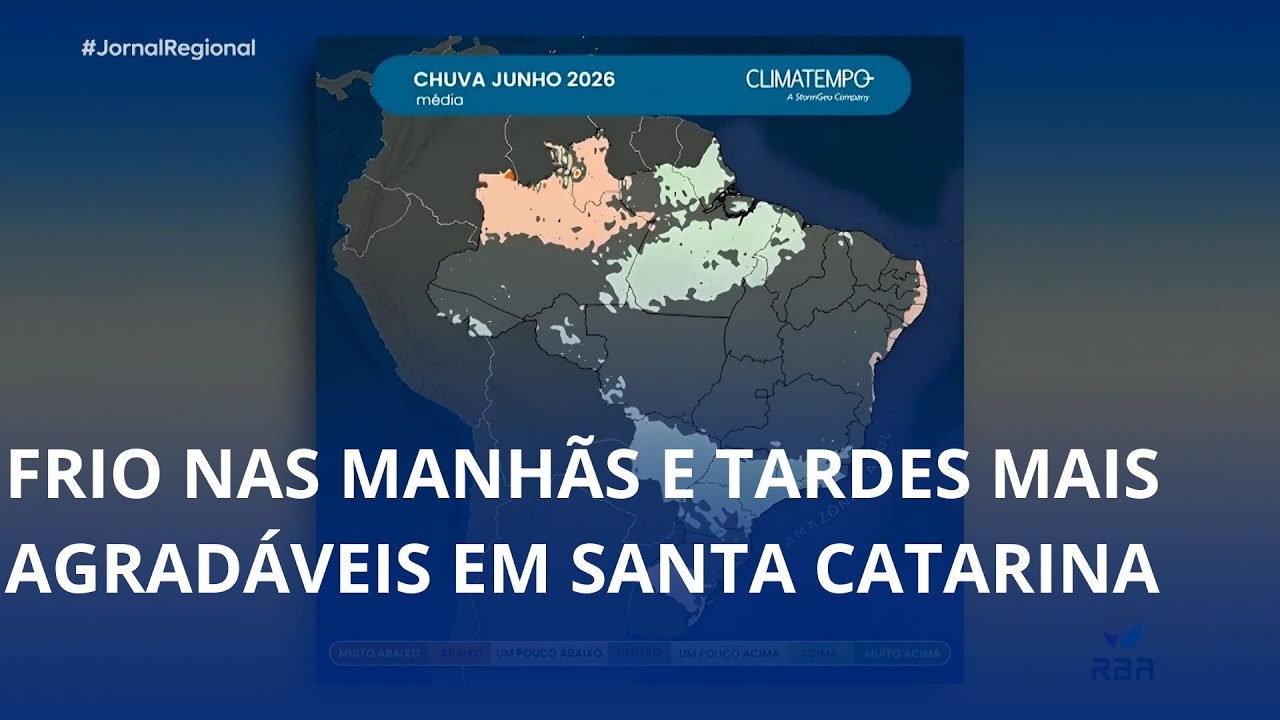 Frio nas manhãs e tardes mais agradáveis em Santa Catarina