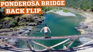 Gainer from the Ponderosa Bridge California (People are Awesome)