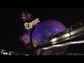Spaceship Earth With Wand Nighttime At Epcot 2007