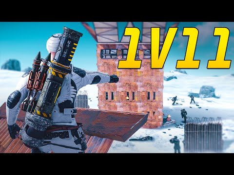 The PERFECT solo start leads to INSANE 1v11 raid defence  | RUST MOVIE