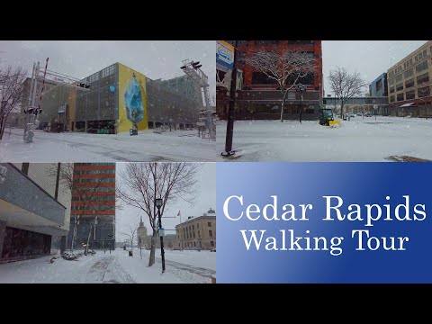 Cedar Rapids Walking Tour - In The Snow