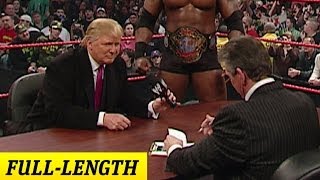 Mr. McMahon and Donald Trump&#39;s Battle of the Billionaires Contract Signing