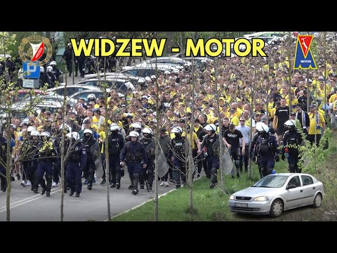 WIDZEW - MOTOR LUBLIN: Przyjazd kibiców Motoru do Łodzi, przejazdy i zabezpieczenie policyjne