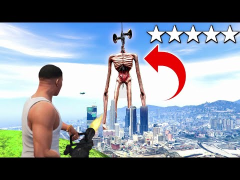 Giant Sirenheads in GTA 5 Part 3 | SIREN HEAD Destroys LOS SANTOS