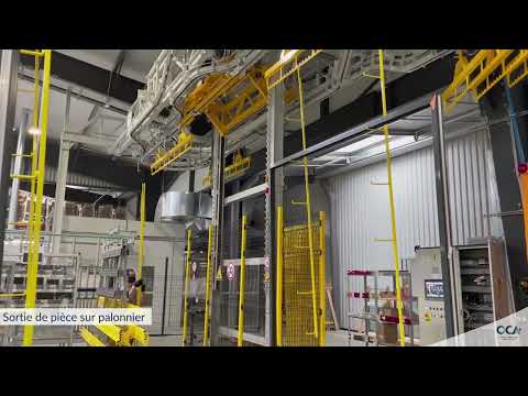 Système de convoyeur aérien monorail ou birail destiné au transport de charges lourdes allant jusqu'à 9 tonnes - METEOR_1