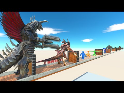 GIGAN FINAL WAR AND RAIJIN DEATH RUN- Animal Revolt Battle Simulator
