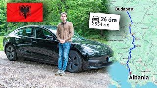 Teslával a Balkánra?😨 2500 km-es túra Albániába