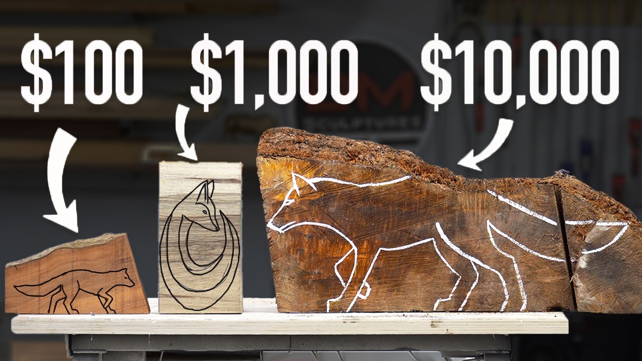 I Carved 3 Sculptures: $100 vs. $1,000 vs. $10,000